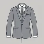 well-tailored gray suit image